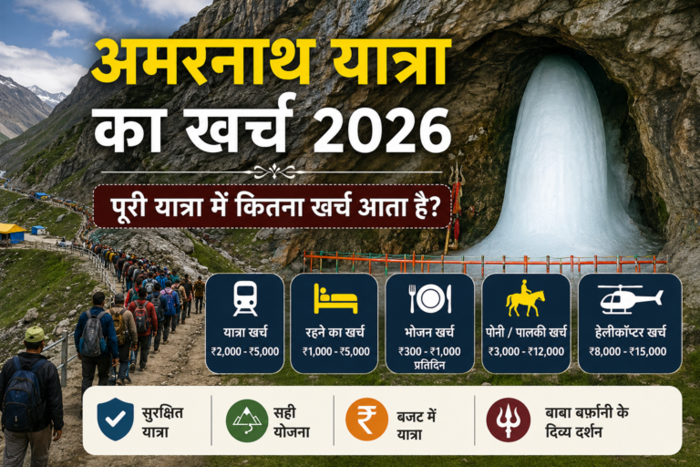 अमरनाथ यात्रा का खर्च 2026